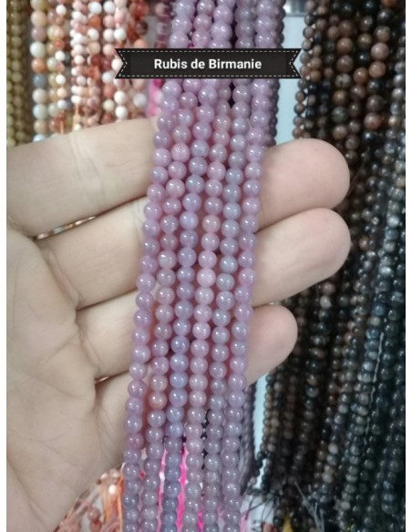 Fil de Rubis de Birmanie Extra A