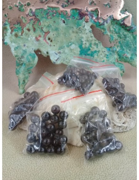 lot de 22 perles de Grenat Almandin 7mm extra A