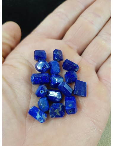 lot de 16 Lapis-Lazuli facetté et percé extra AA