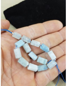 Fil d'Aigue Marine en Tube...