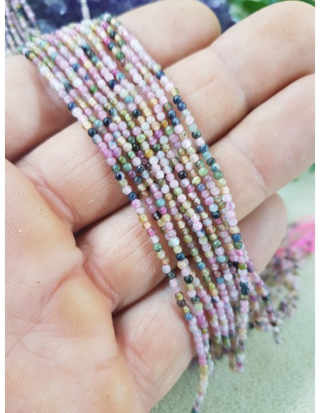 Fil de Tourmaline Multicolore 2mm