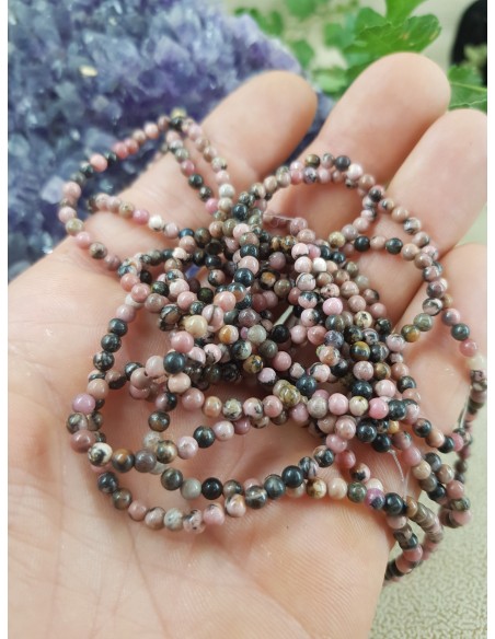 Fil de Rhodonite 3mm