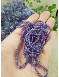 Fil d'Améthyste du Brésil 3mm 2