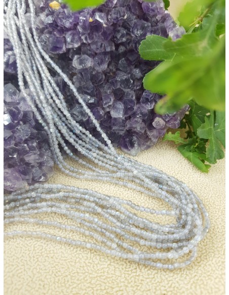 Fil de Labradorite de Madagascar 2mm