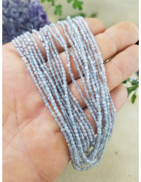 Fil de Labradorite de Madagascar 2mm