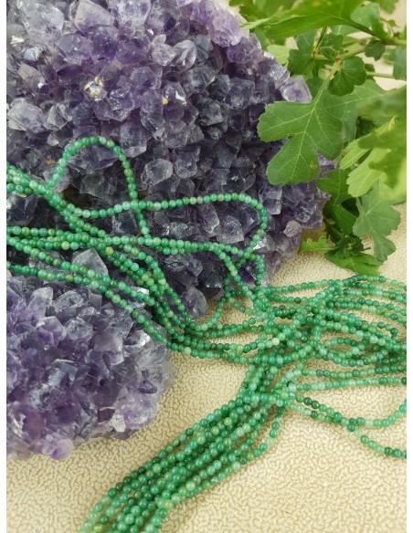 Fil de Jade Vert Africain 2mm