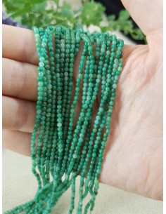 Fil de Jade Vert Africain 2mm 2