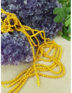 Fil de Jade Jaune 3mm