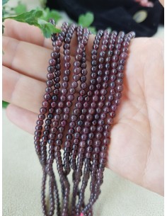 Fil de Grenat Almandin 3mm 2