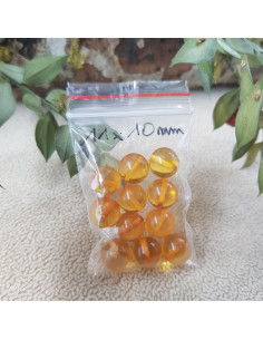 Lot de 11 Perles Ambre...