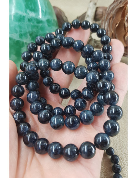 Unique!! Bracelet de Tourmaline Bleue 8-9mm Extra AAA lot 03/2023