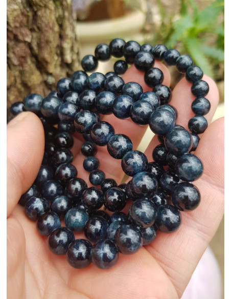 Unique!! Bracelet de Tourmaline Bleue 8-9mm Extra AAA lot 03/2023