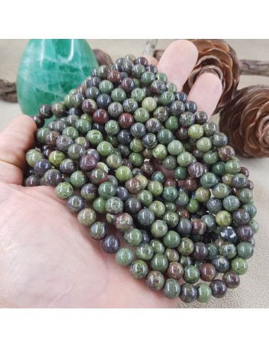 Fil de Jaspe Sang de Dragon 8mm Lot...