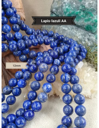 Fil de Lapis-Lazuli 12mm extra AA