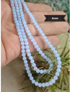 Fil d'Agate Calcédoine extra A 2