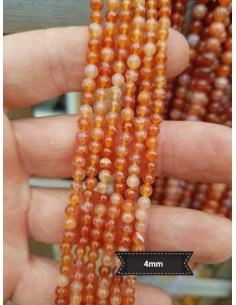 Fil d'Agate feu peau de... 2