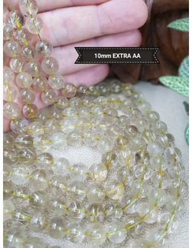 Fil de Quartz Rutile Dorée