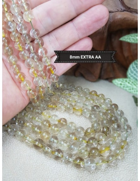 Fil de Quartz Rutile Dorée