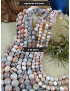 Fil d'Agate Rose du Botswana