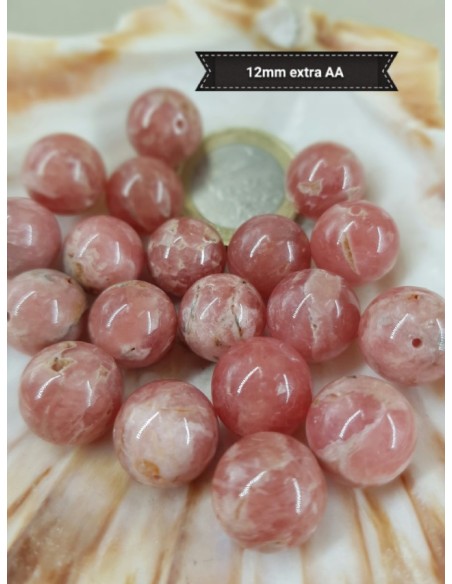 Fil de Rhodochrosite d'Argentine Extra AA