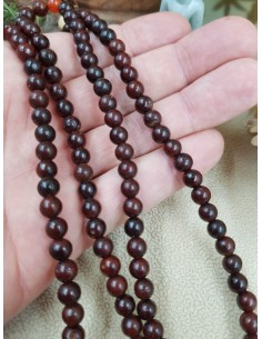 Fil de Lotus Bodhi rouge 6mm